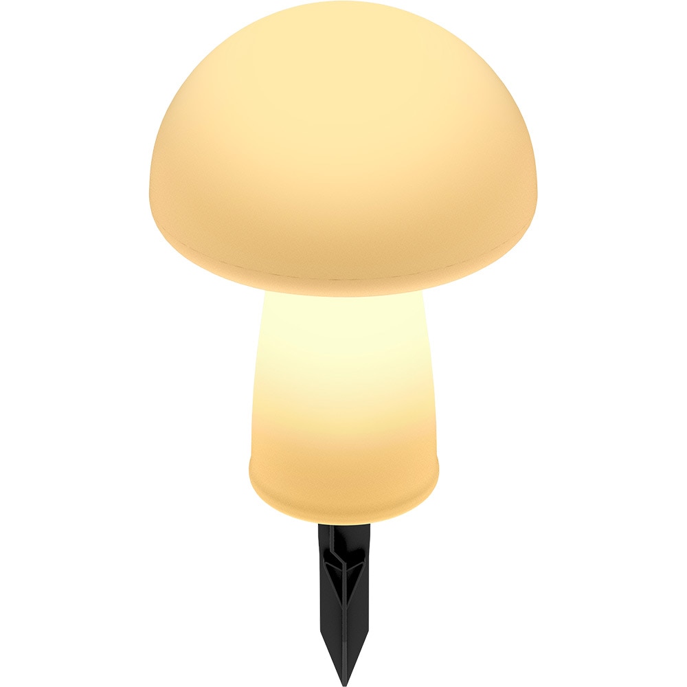 Lampa solara ciuperca RGB, 0.32 W, IP44, alb