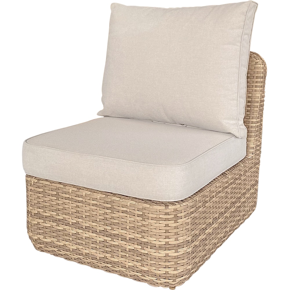 Set mobilier gradina GOODHOME Elos, 3 piese, crem
