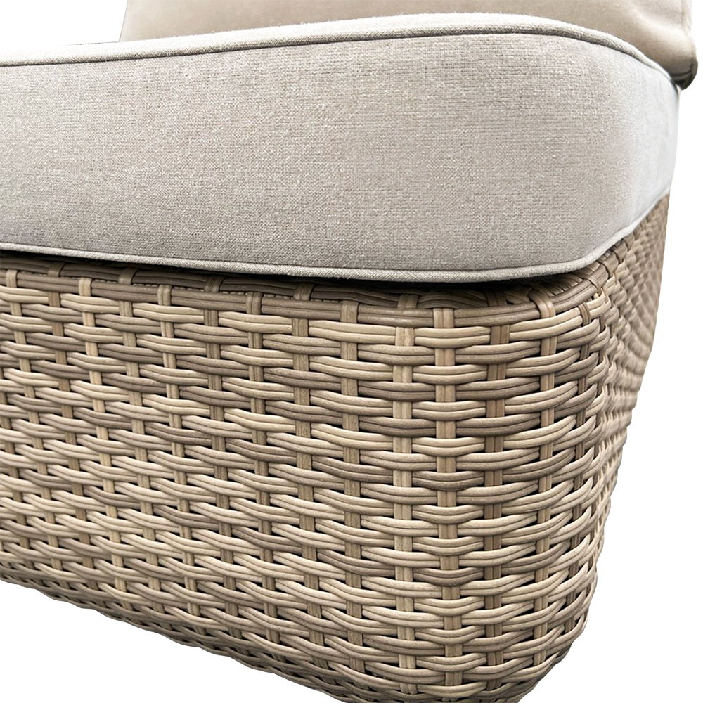 Set mobilier gradina GOODHOME Elos, 3 piese, crem