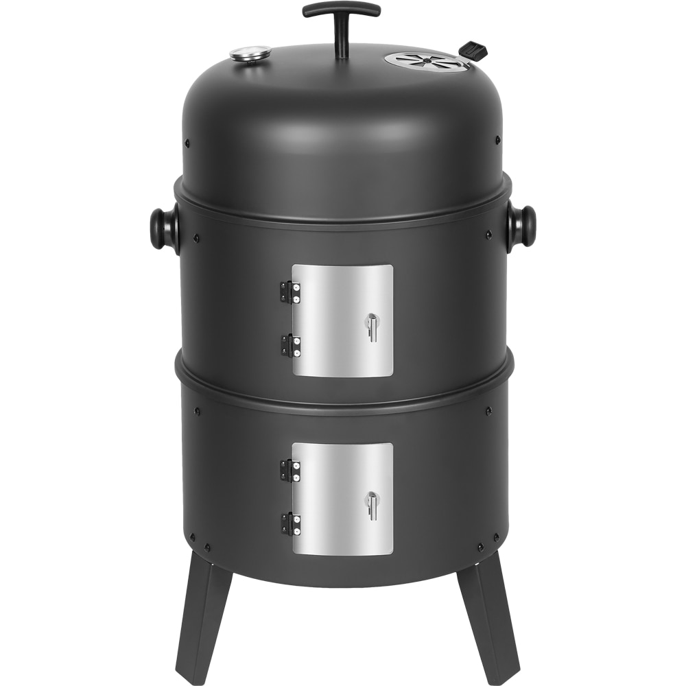 Afumatoare pe carbuni, otel, 40.5 x 84.5 cm, negru