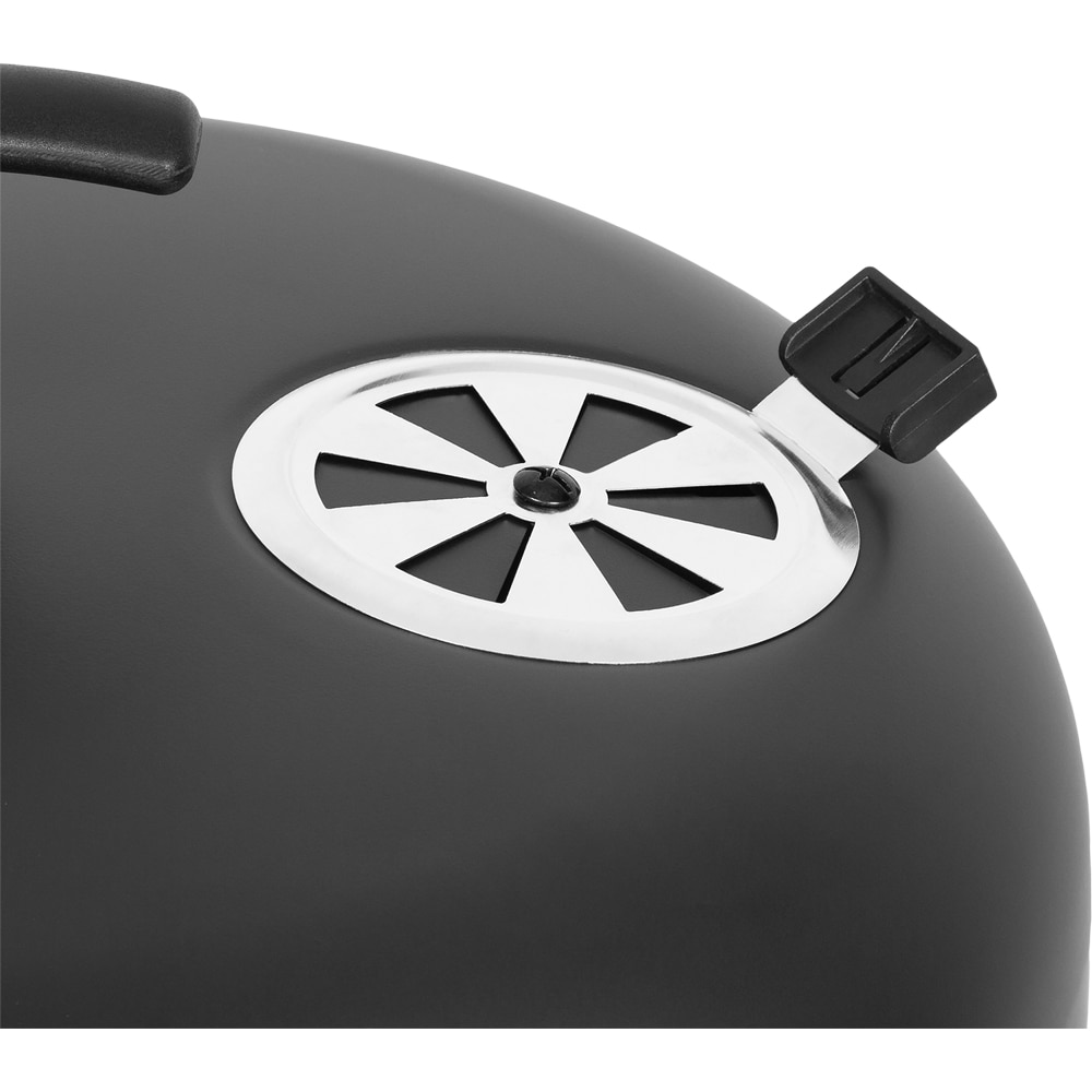 Afumatoare pe carbuni, otel, 40.5 x 84.5 cm, negru