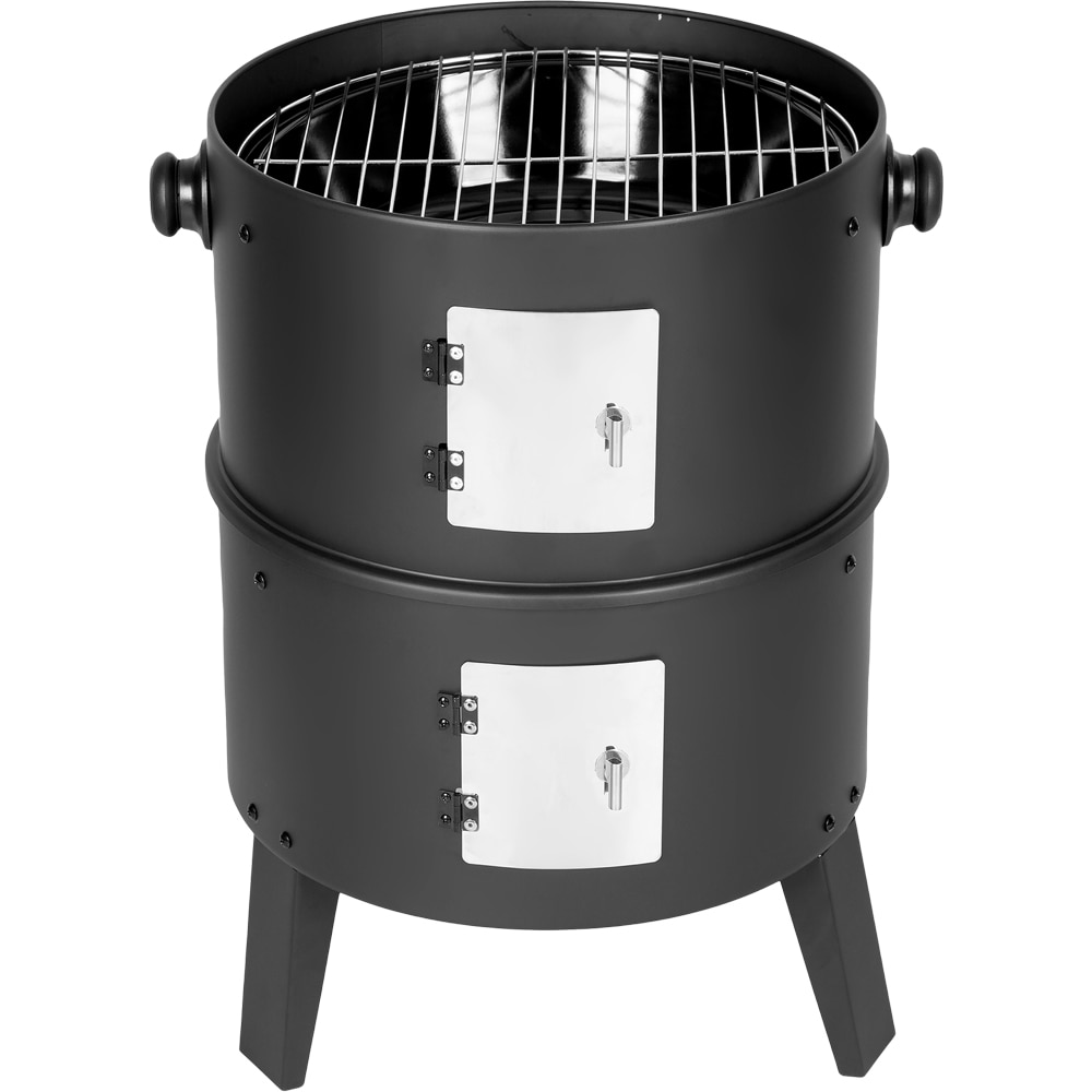 Afumatoare pe carbuni, otel, 40.5 x 84.5 cm, negru