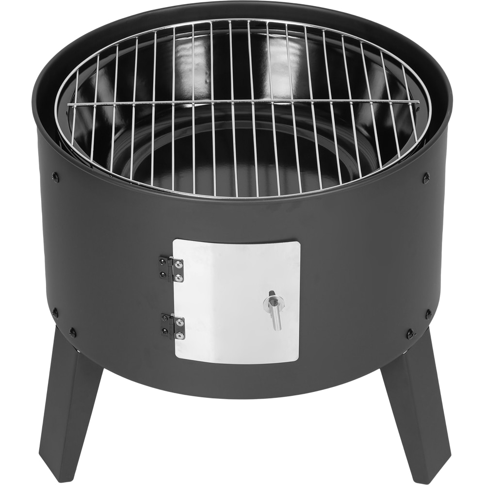 Afumatoare pe carbuni, otel, 40.5 x 84.5 cm, negru