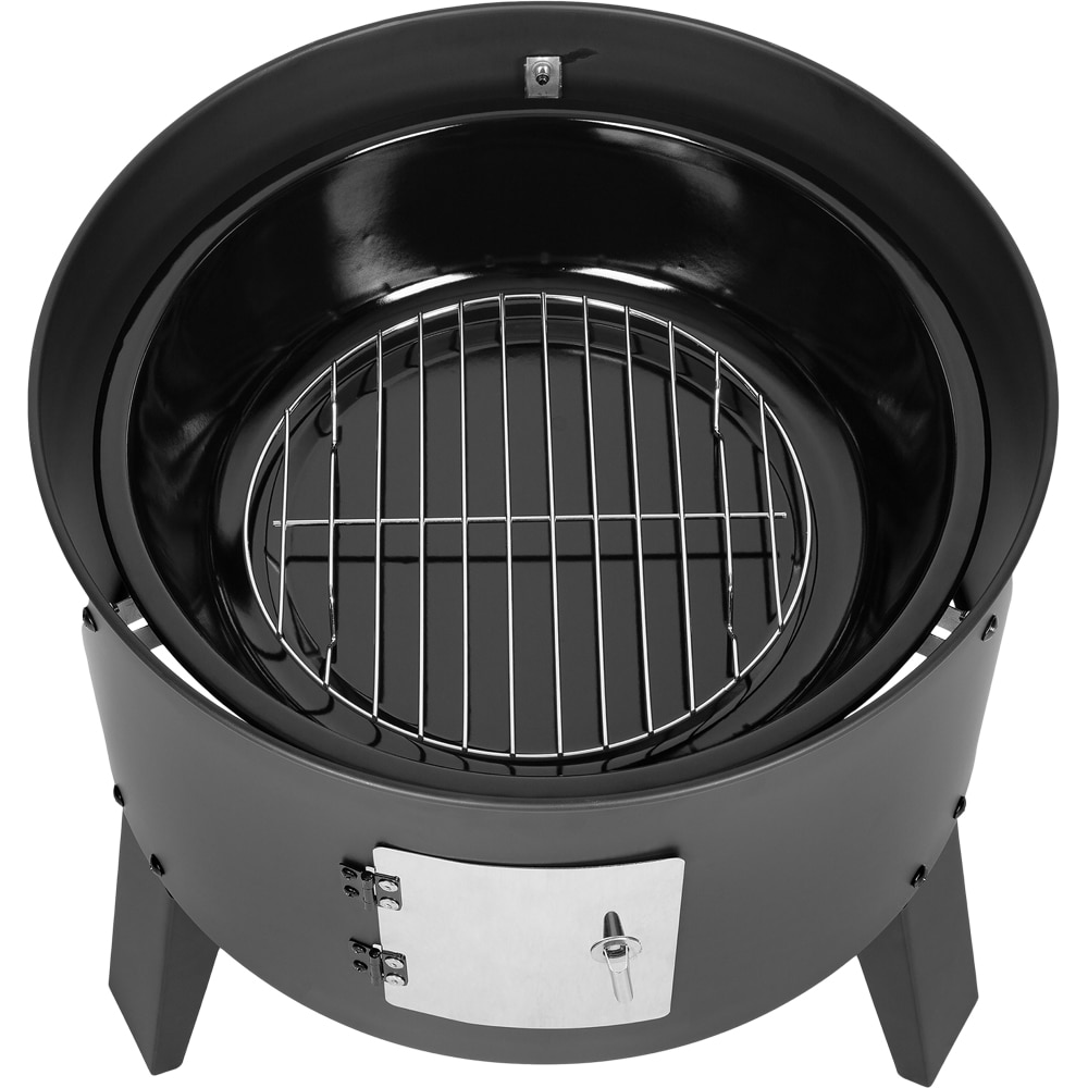 Afumatoare pe carbuni, otel, 40.5 x 84.5 cm, negru