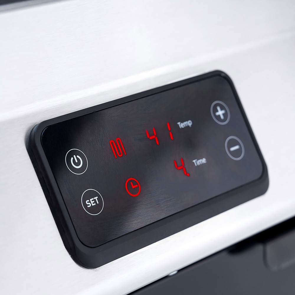 Gratar electric EU, 107 x 48 x 134 cm, grill emailat portelanat, otel, negru