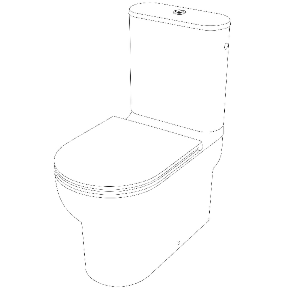 Set vas WC GOODHOME Cavally C832BP832L, ceramica, evacuare orizontala, rezervor 3-4.5 l, capac SoftClose, alb