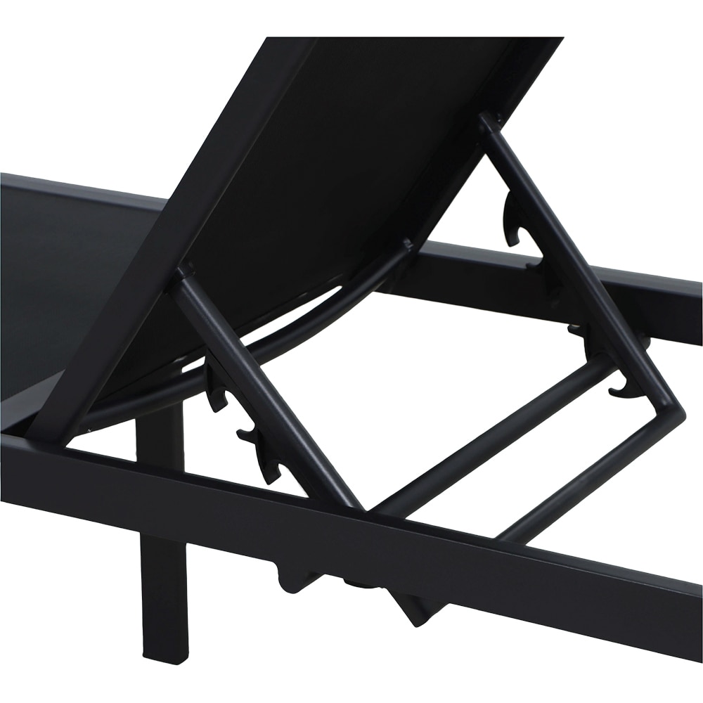 Set mobilier gradina GOODHOME Aconite, 3 piese, negru