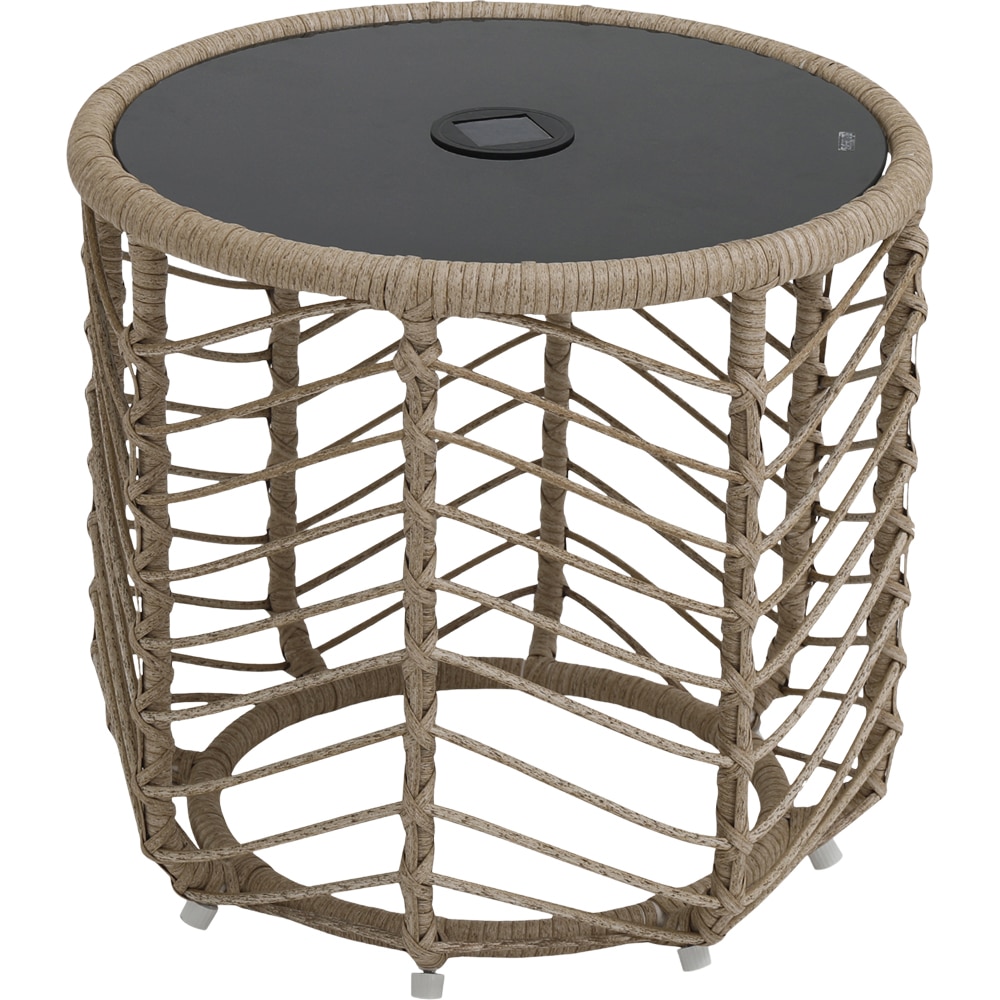 Masa terasa Omalos Solar, otel, 50 x 50 x 45 cm, maro