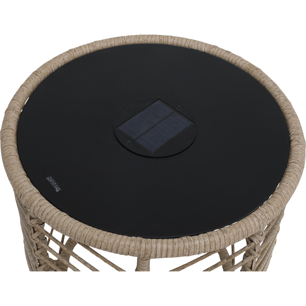 Masa terasa Omalos Solar, otel, 50 x 50 x 45 cm, maro