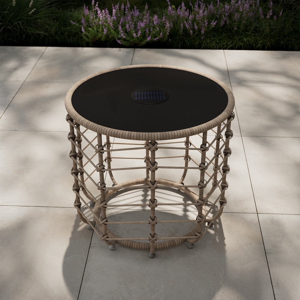 Masa terasa Omalos Solar, otel, 50 x 50 x 45 cm, maro