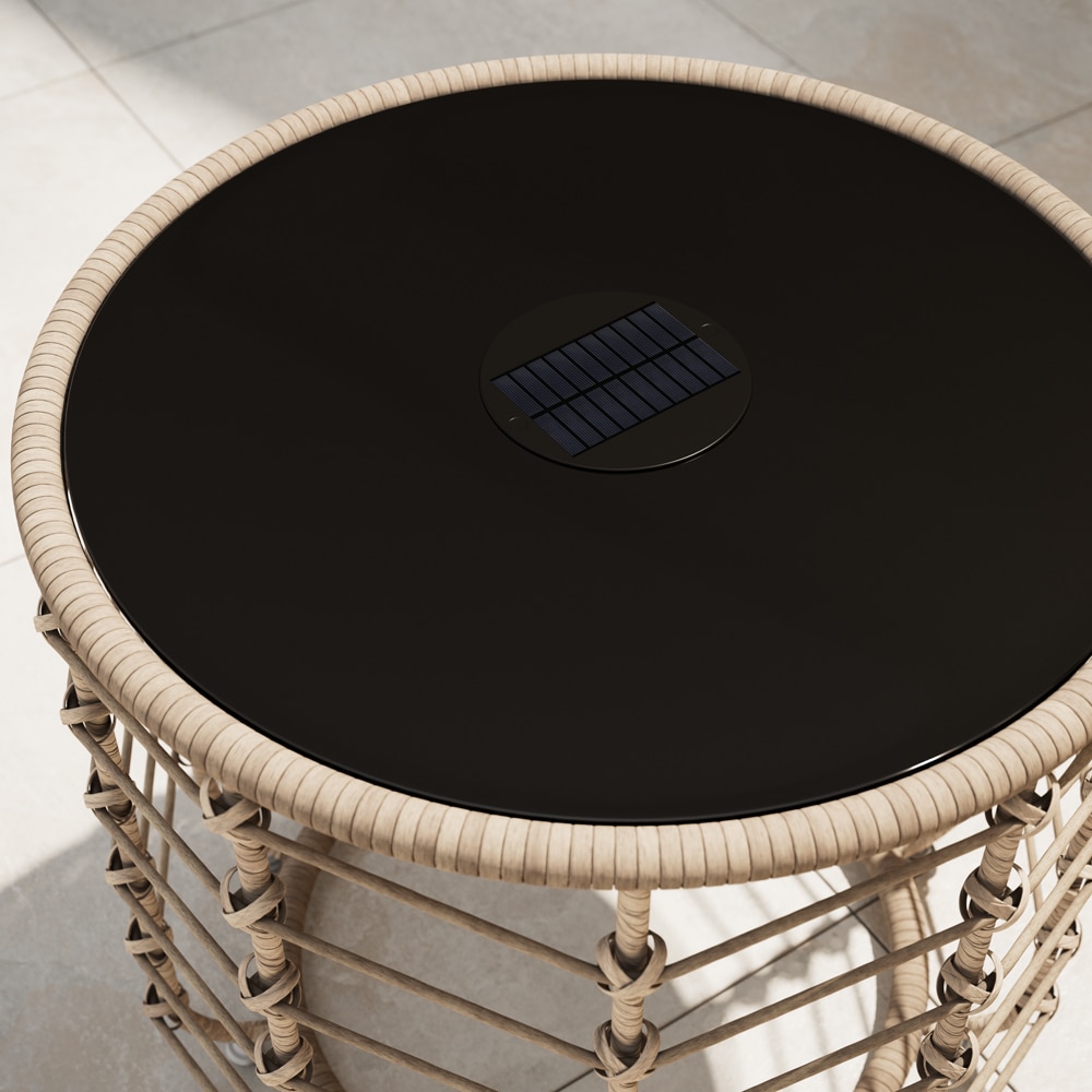 Masa terasa Omalos Solar, otel, 50 x 50 x 45 cm, maro