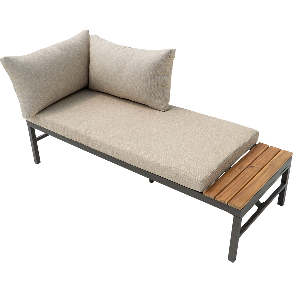 Set mobilier gradina GOODHOME Sumba, 3 piese, crem