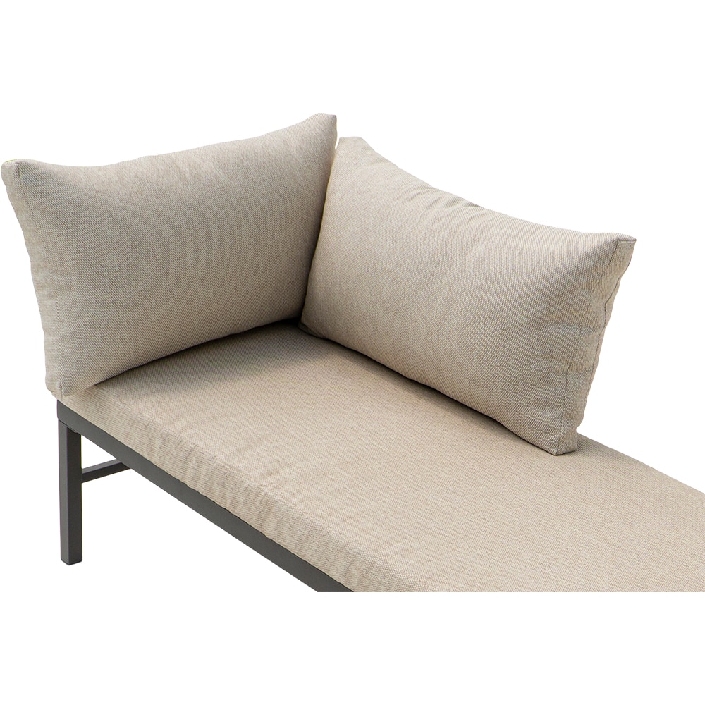 Set mobilier gradina GOODHOME Sumba, 3 piese, crem