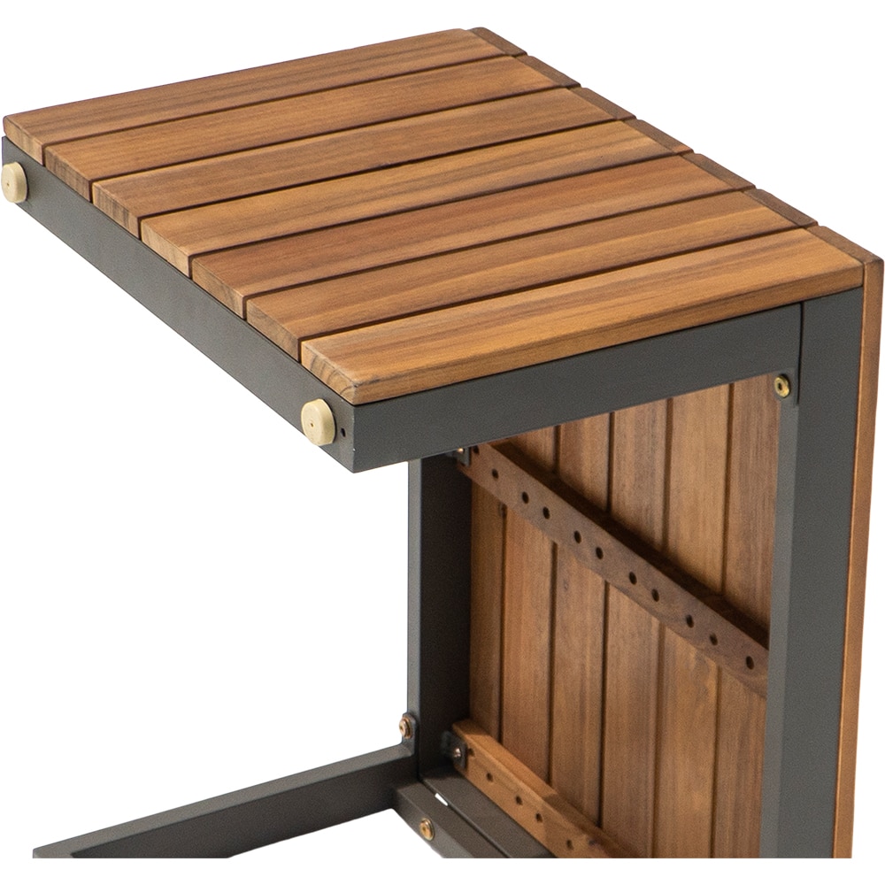 Set mobilier gradina GOODHOME Sumba, 3 piese, crem