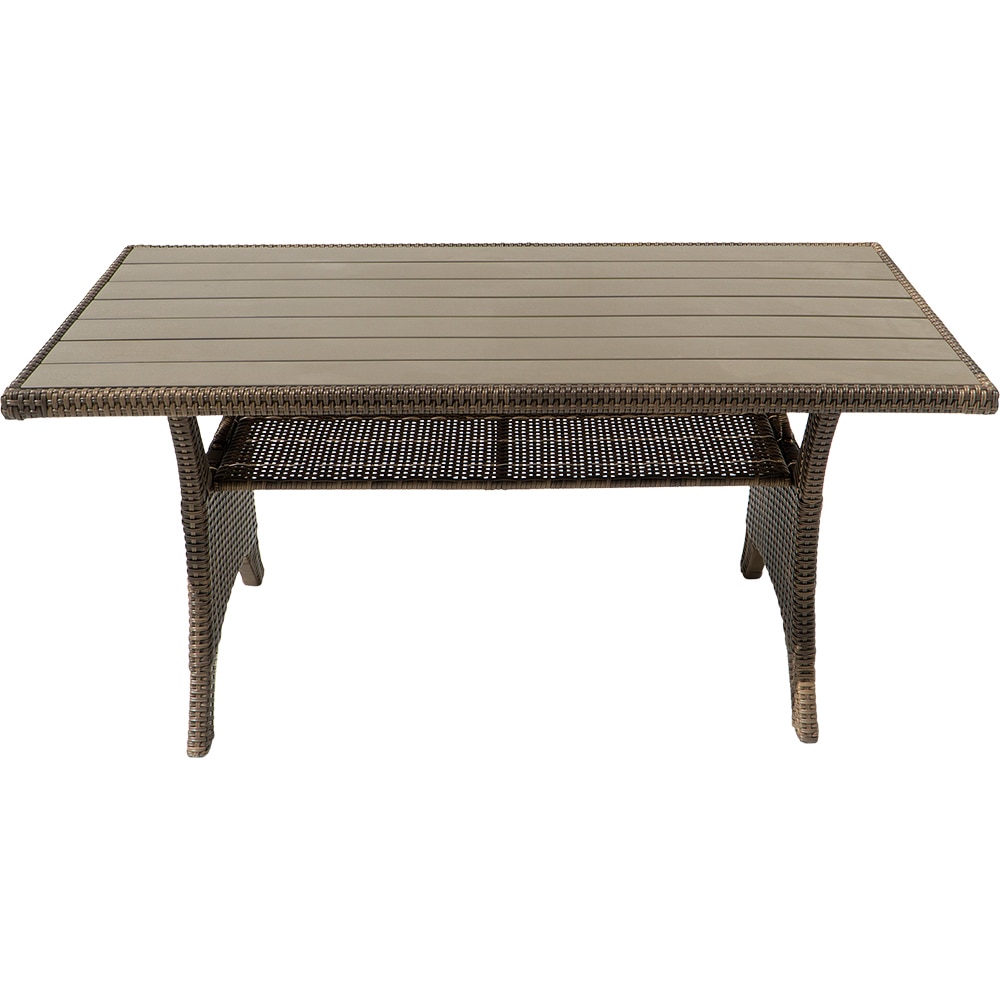 Set mobilier gradina GOODHOME Solari, 7 piese, crem