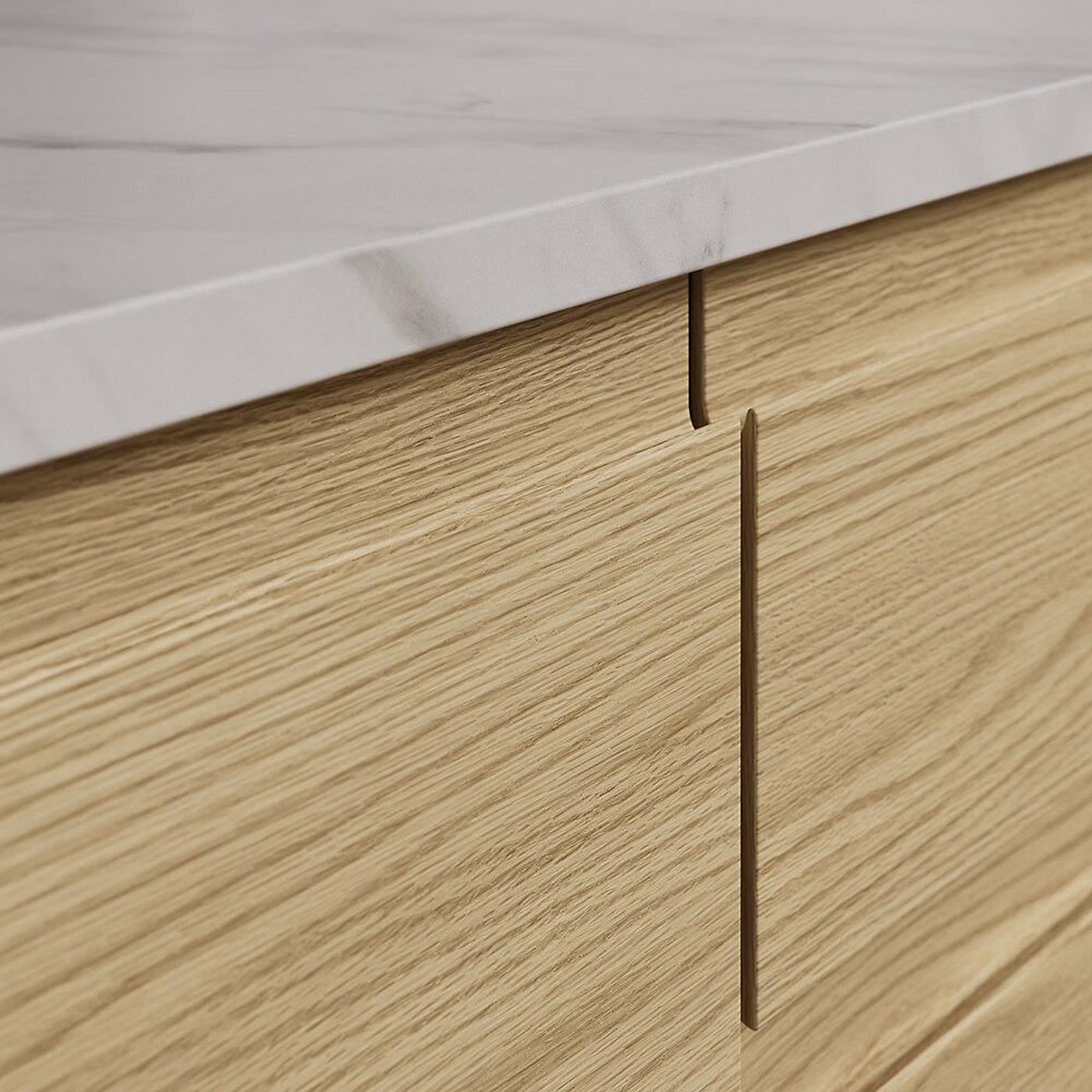Front usa GOODHOME Garcinia, PAL, 40 x 71.5 x 1.9 cm, stejar