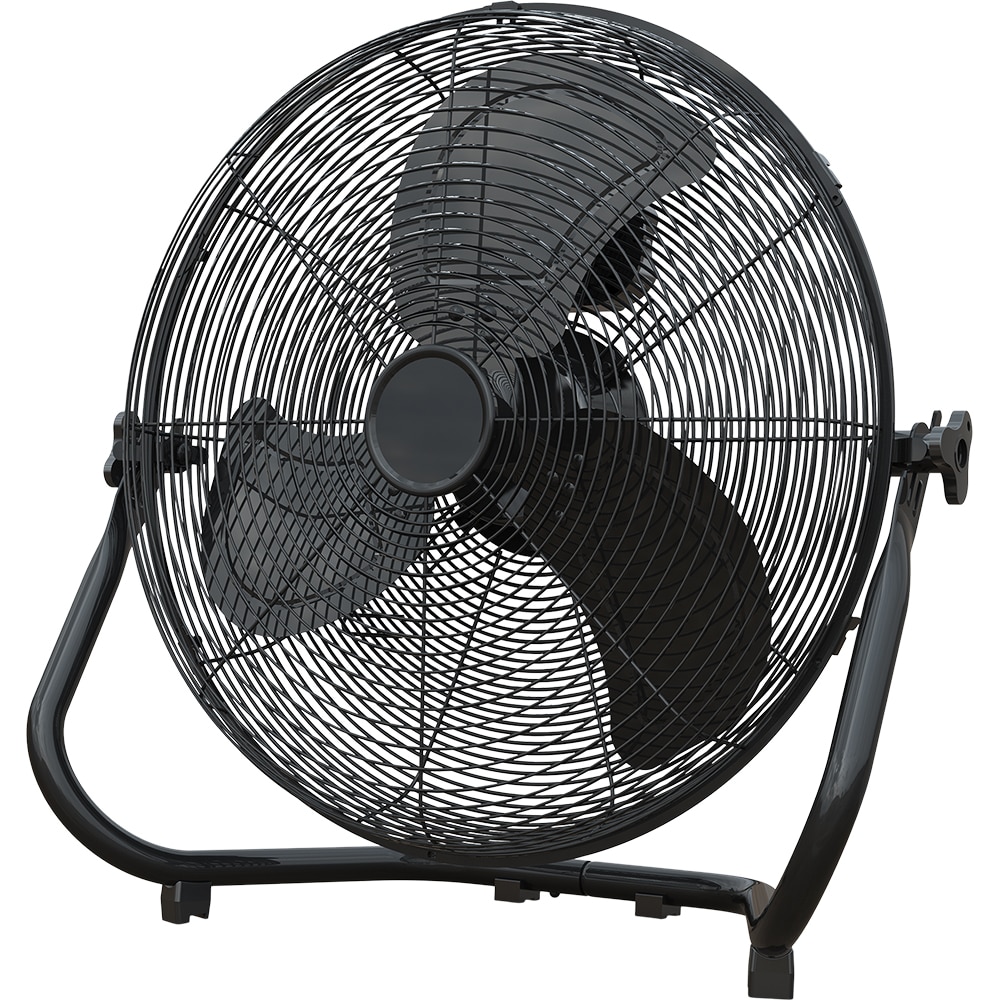 Ventilator industrial de podea, 3 trepte viteza, 45cm, 120W, negru