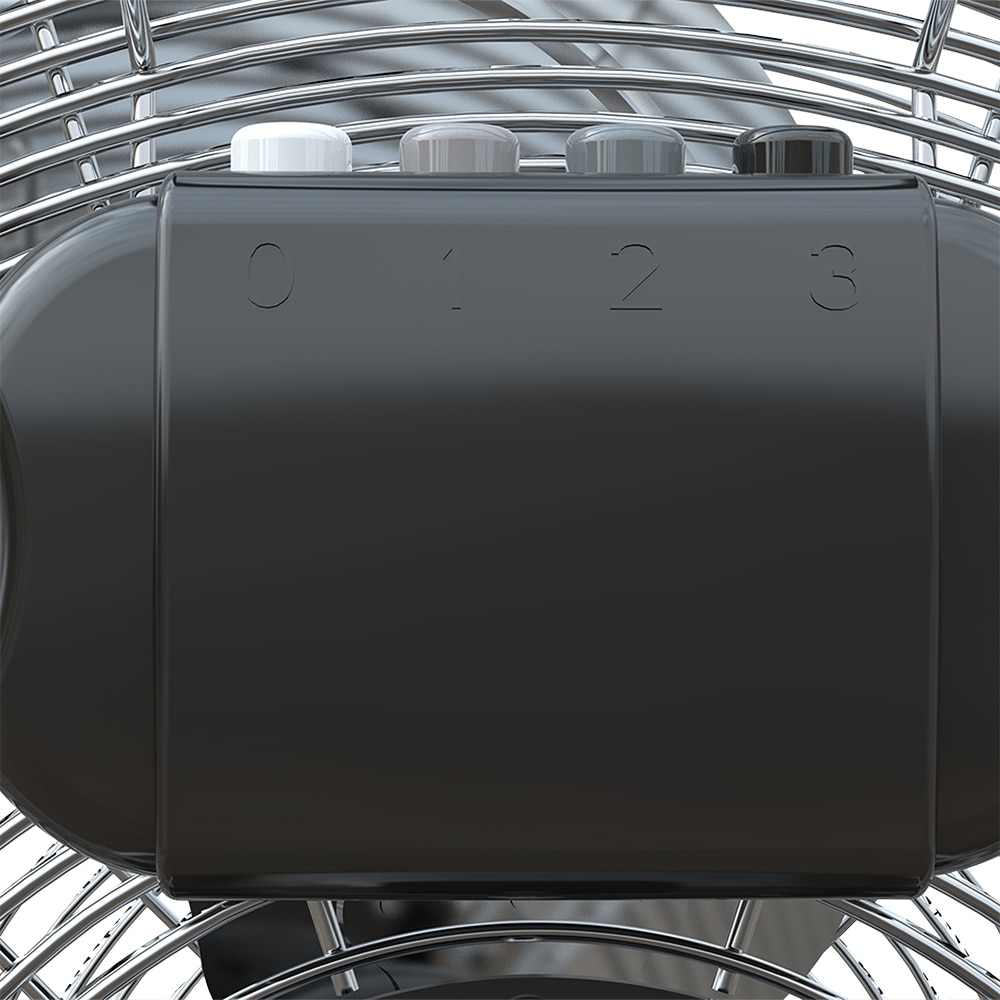 Ventilator industrial de podea, 3 trepte viteza, 45cm, 120W, crom