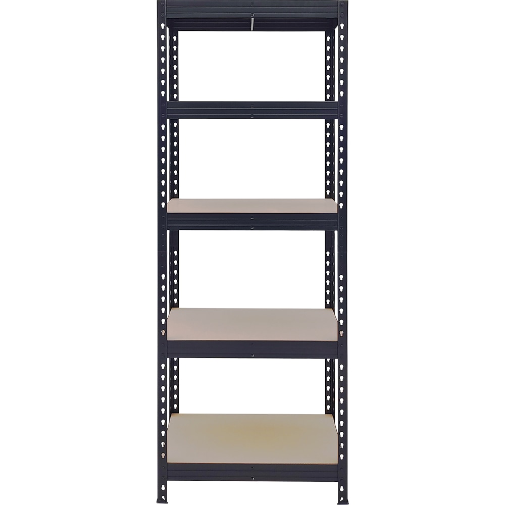 Raft atelier GOODHOME Rivet, metal, 67.5 x 40 x 180cm, negru