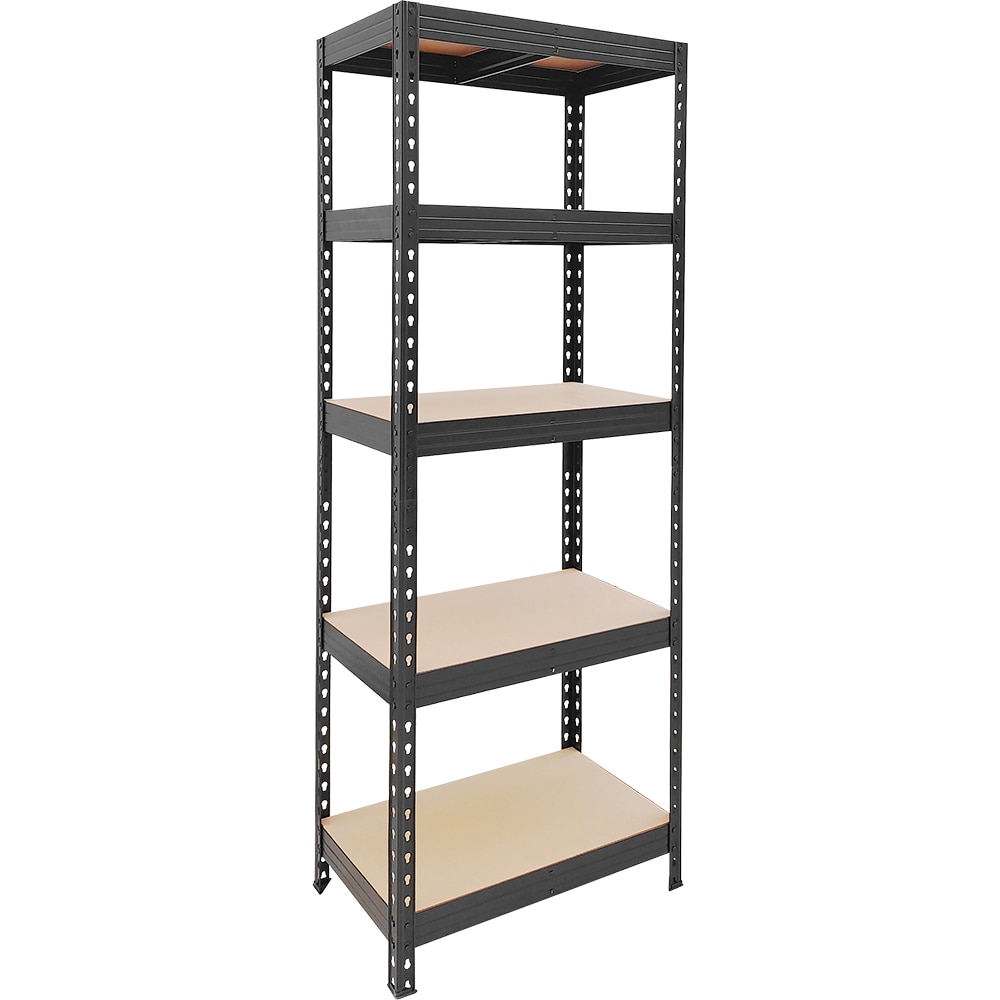 Raft atelier GOODHOME Rivet, metal, 67.5 x 40 x 180cm, negru