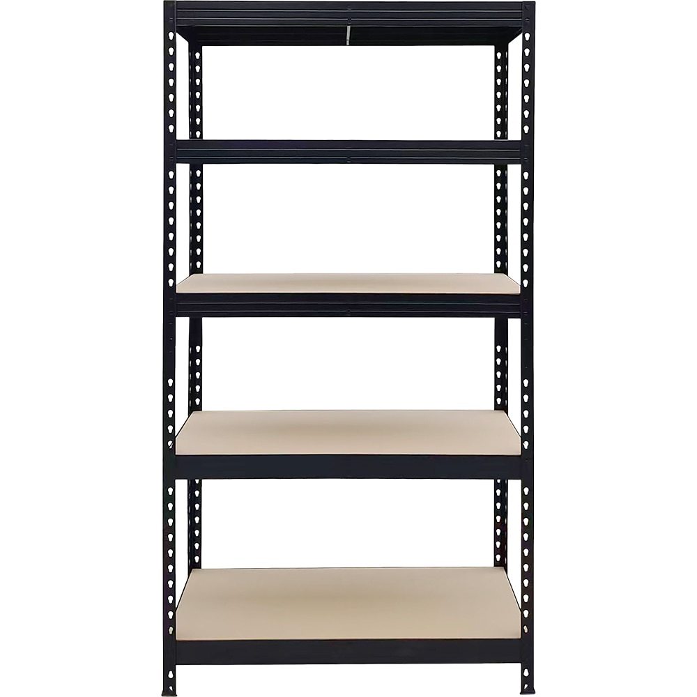 Raft atelier GOODHOME Rivet, metal, 97 x 40 x 180cm, negru