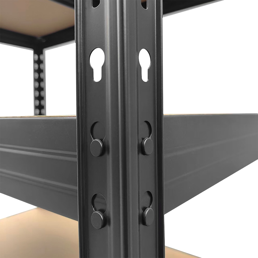 Raft atelier GOODHOME Rivet, metal, 97 x 40 x 180cm, negru