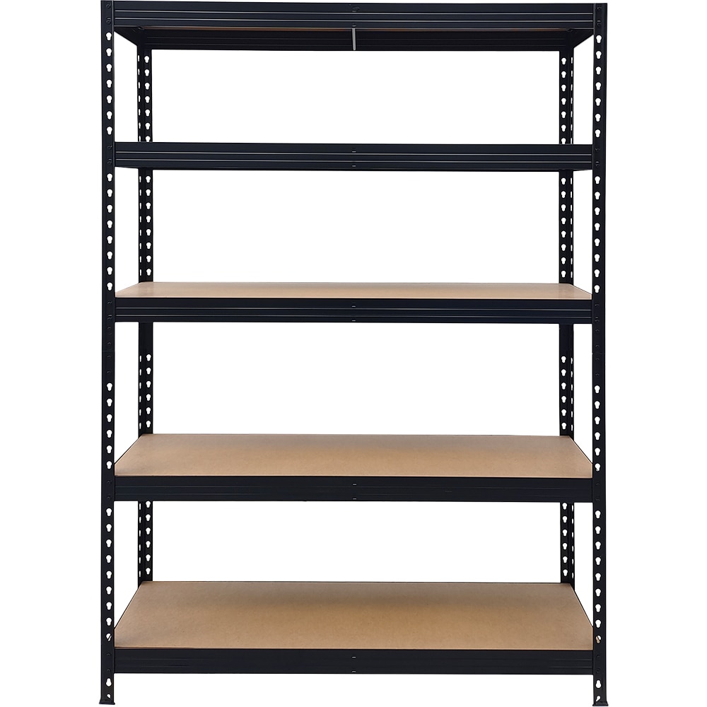 Raft atelier GOODHOME Rivet, metal, 128 x 40 x 180cm, negru