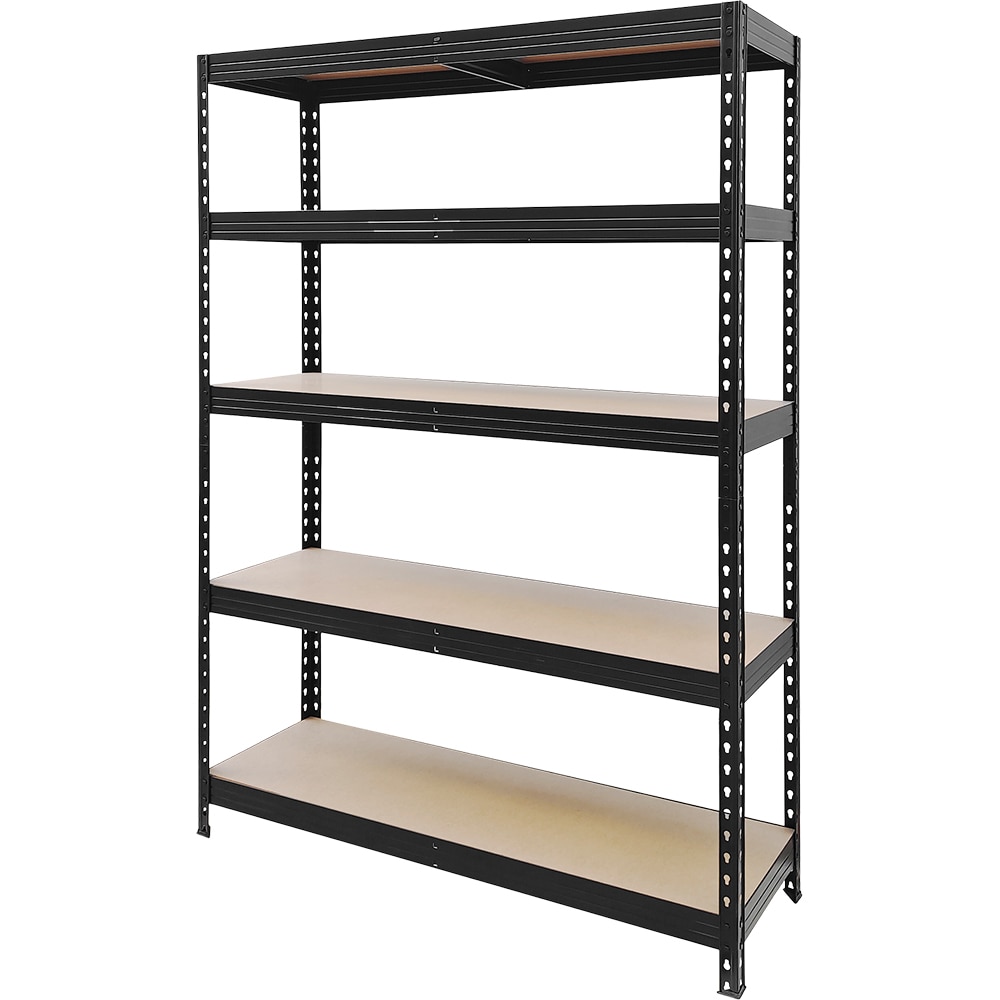 Raft atelier GOODHOME Rivet, metal, 128 x 40 x 180cm, negru