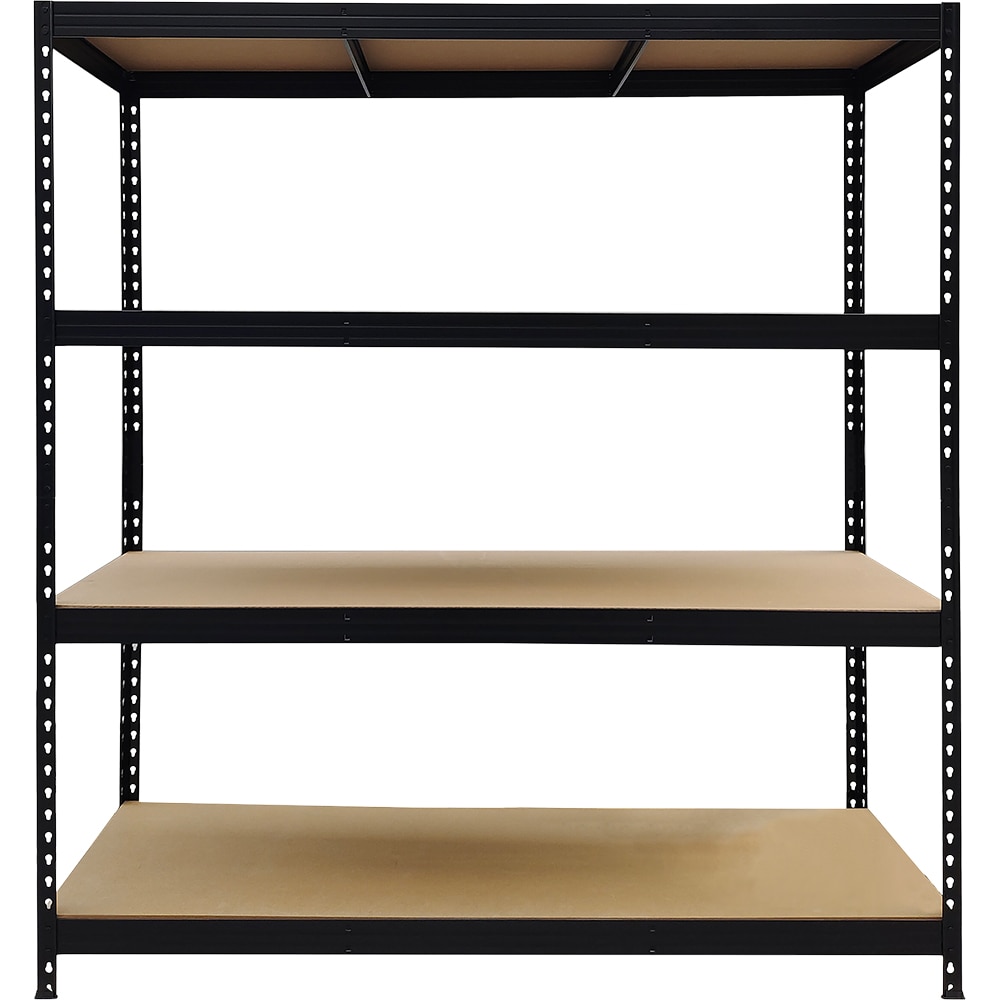 Raft atelier GOODHOME Rivet, metal, 166 x 60 x 180cm, negru