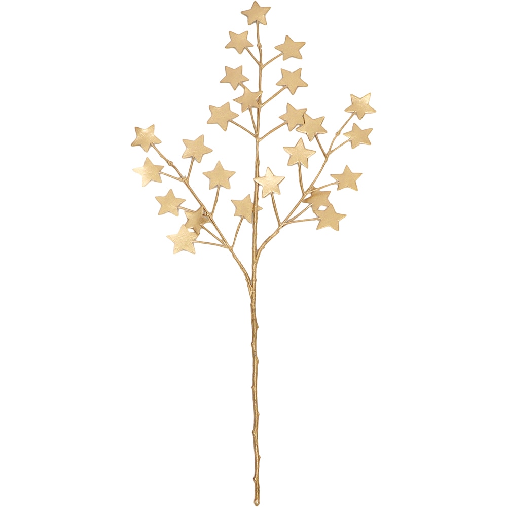 Decoratiune brad Stele, 64 cm, auriu