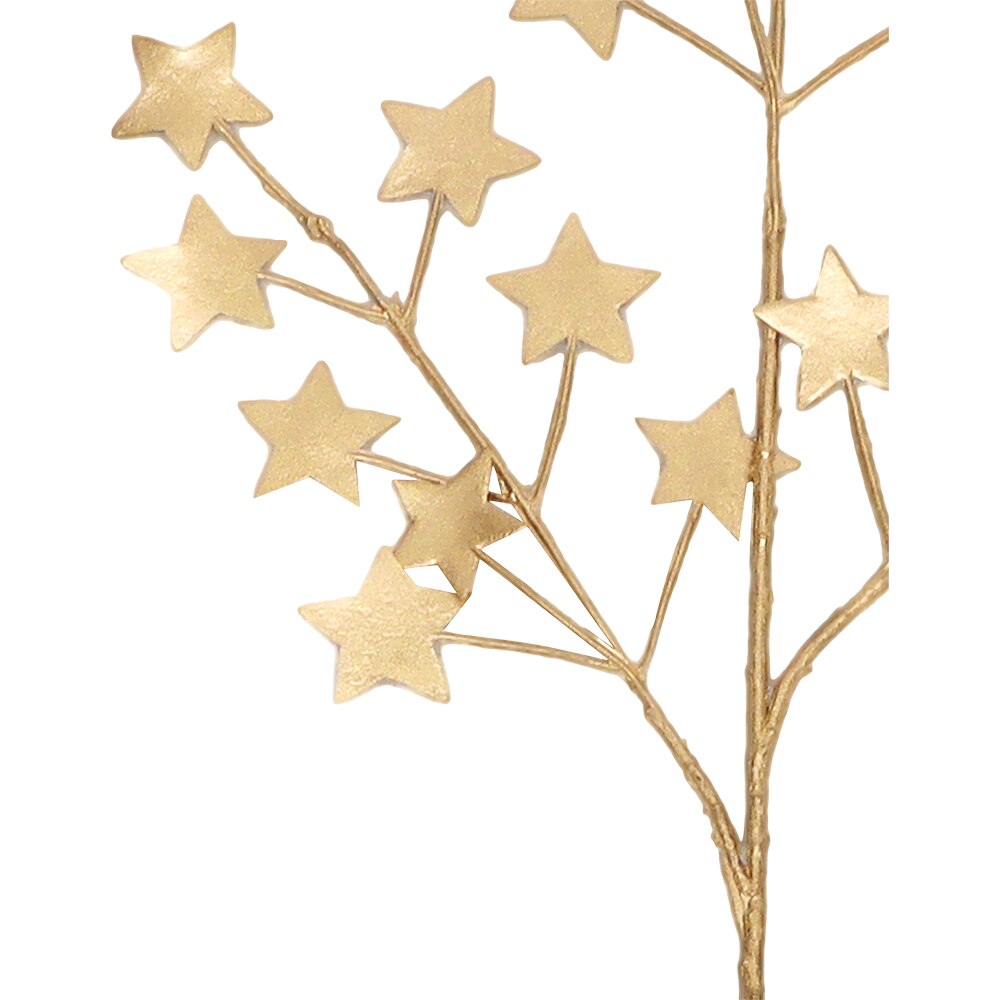 Decoratiune brad Stele, 64 cm, auriu