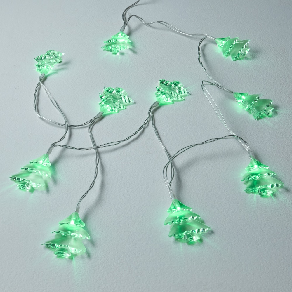 Instalatie brad pin, 10 LED, verde