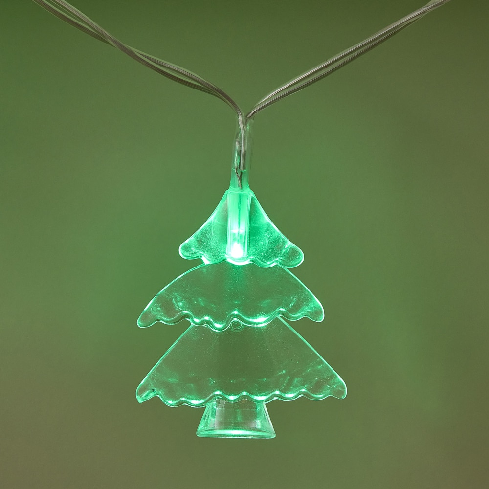 Instalatie brad pin, 10 LED, verde