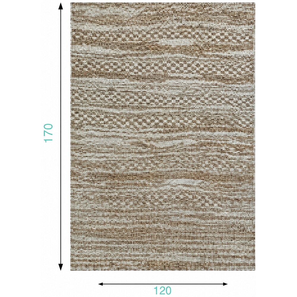 Covor exterior GOODHOME, 120x170 cm, polipropilena, maro