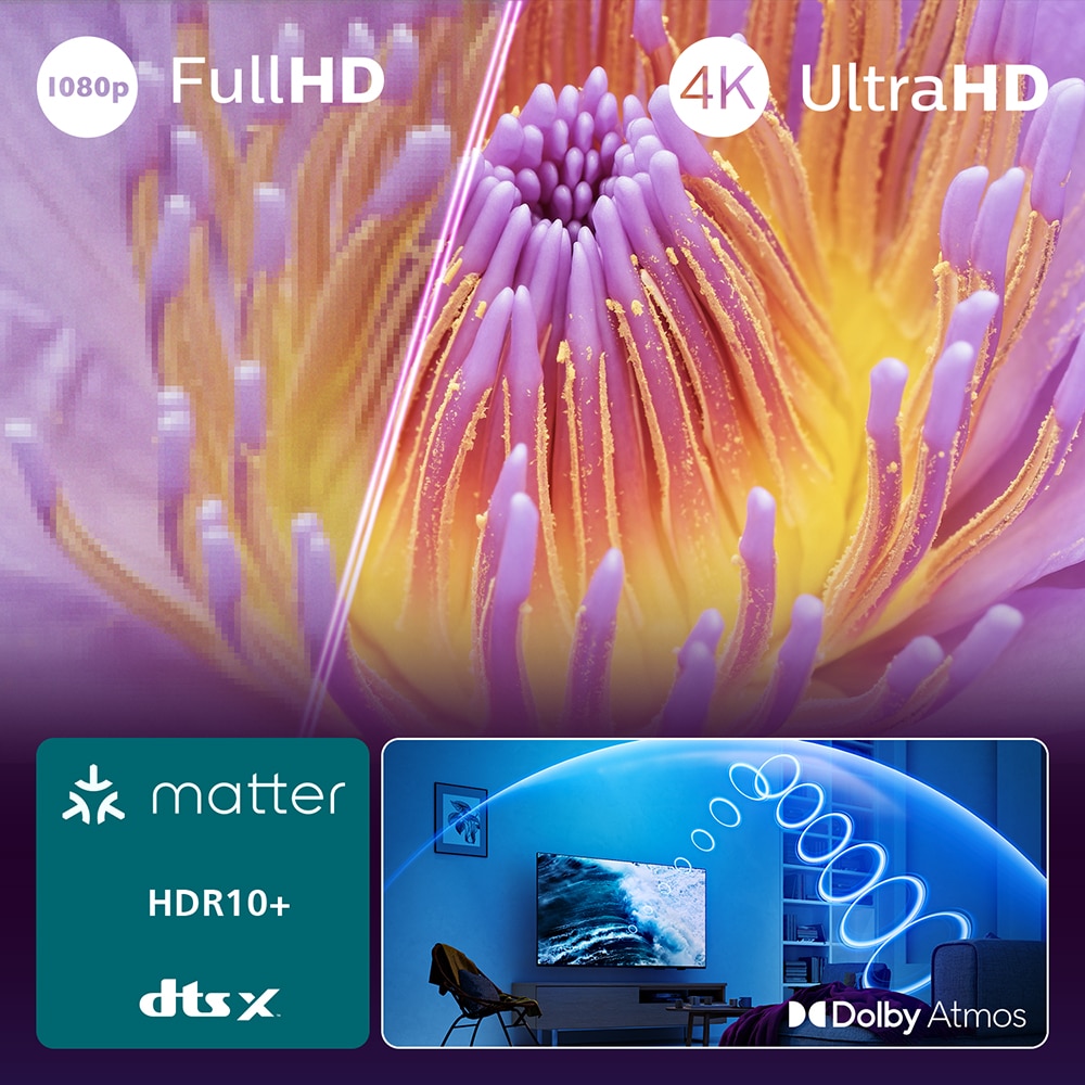 Televizor LED Smart PHILIPS 50PUS7000, Ultra HD 4K, HDR10+, 126cm