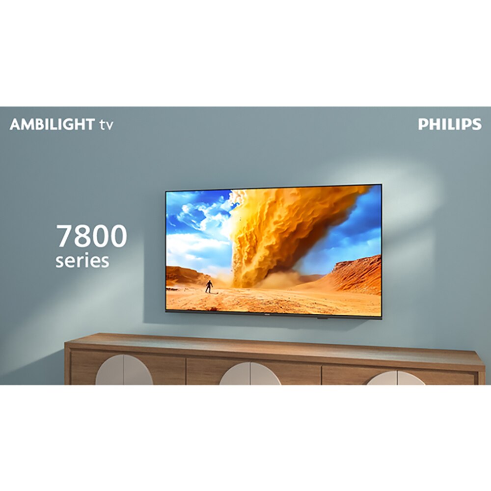 Televizor QLED Smart PHILIPS 50PUS7810, Ultra HD 4K, HDR10+, 126cm