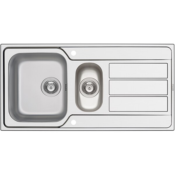 Chiuveta bucatarie PYRAMIS Athena Extra XL, 1 1/2 cuve, picurator reversibil, inox texturat