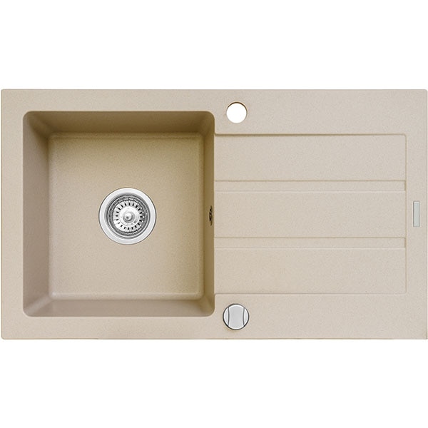 Chiuveta bucatarie PYRAMIS Altexia 1B1D 70098601, 1 cuva, picurator reversibil, compozit granit, bej