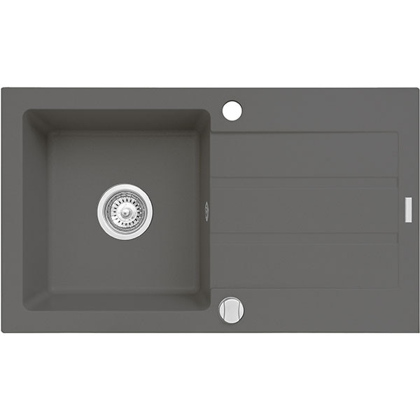Chiuveta bucatarie PYRAMIS Altexia 1B1D 70098801, 1 cuva, picurator reversibil, compozit granit, gri