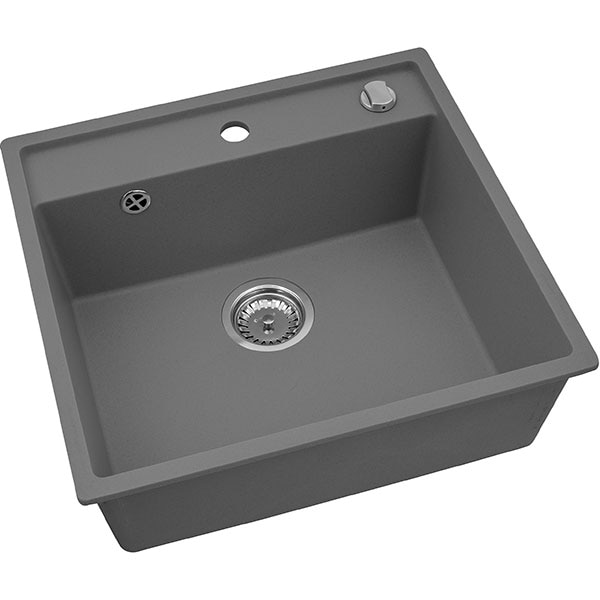 Chiuveta bucatarie PYRAMIS Altexia 1B 70099401, 1 cuva, compozit granit, gri