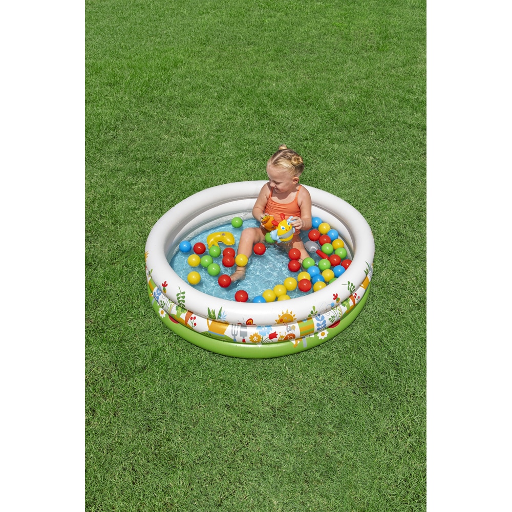 Piscina gonflabila cu bile pentru copii BESTWAY, 102 x 25 cm, 101L