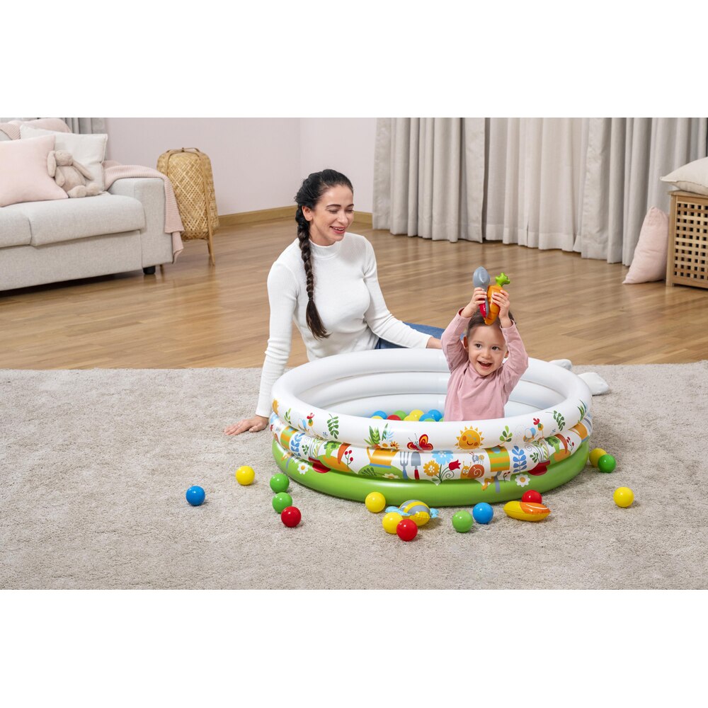 Piscina gonflabila cu bile pentru copii BESTWAY, 102 x 25 cm, 101L