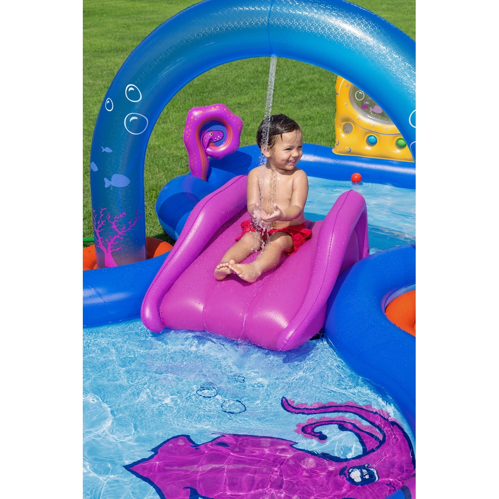 Centru de joaca gonflabil BESTWAY, 2 ani+, 330 x 188 x 117 cm, 276L, tematica marina