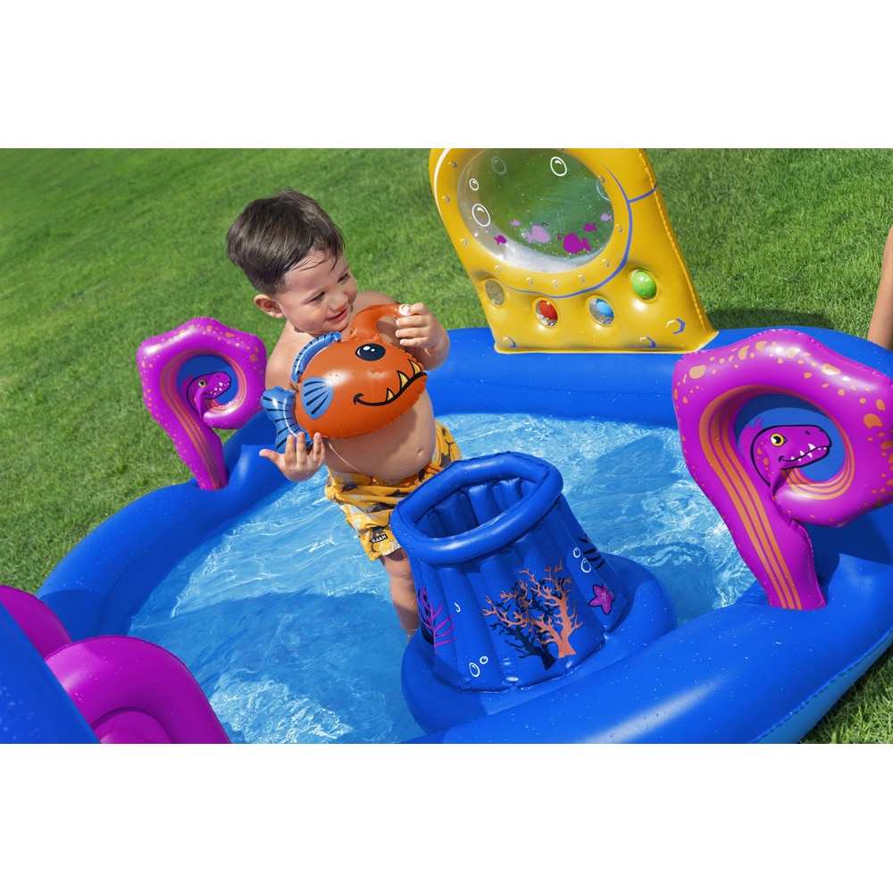 Centru de joaca gonflabil BESTWAY, 2 ani+, 330 x 188 x 117 cm, 276L, tematica marina