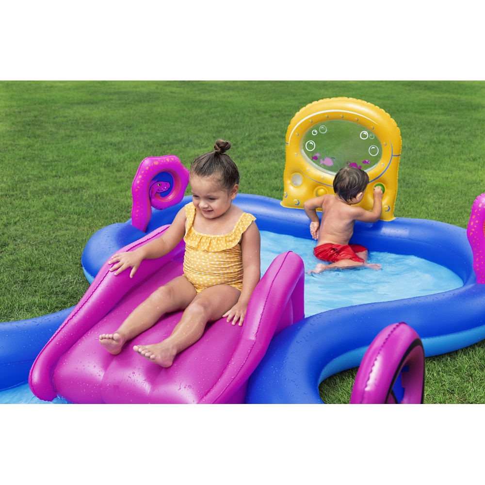 Centru de joaca gonflabil BESTWAY, 2 ani+, 330 x 188 x 117 cm, 276L, tematica marina