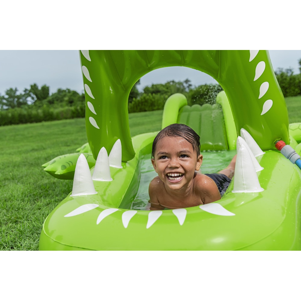 Centru de joaca gonflabil BESTWAY, 2 ani+, 234 x 163 x 87 cm, 152L, tematica aligator