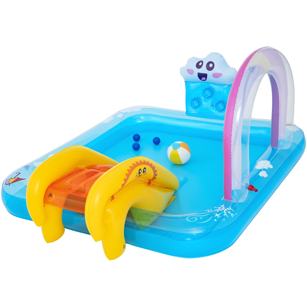 Centru de joaca gonflabil BESTWAY, 2 ani+, 188 x 150 x 89 cm, 189L, tematica curcubeu