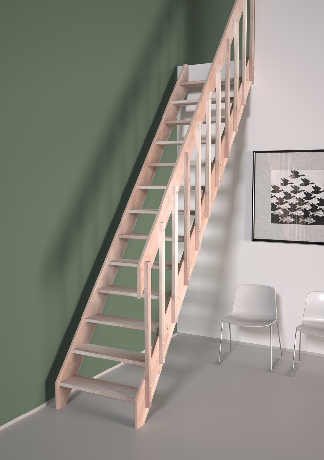 Balustrada scara, lemn, 3.86 m lungime  Sogem