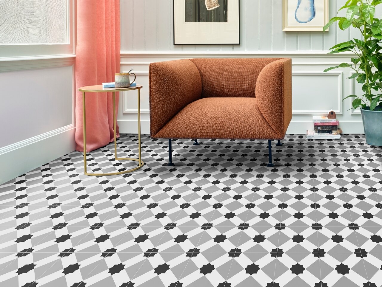 Linoleum Aspire Estrella T93, PVC, 200 x 100 cm, multicolor