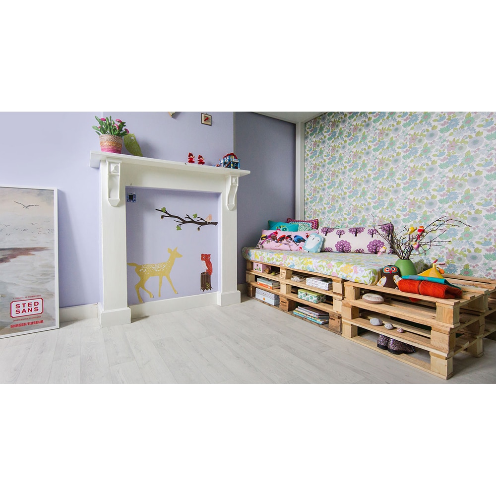 Linoleum Tavel T71, 200 x 30 cm, PVC, maro inchis